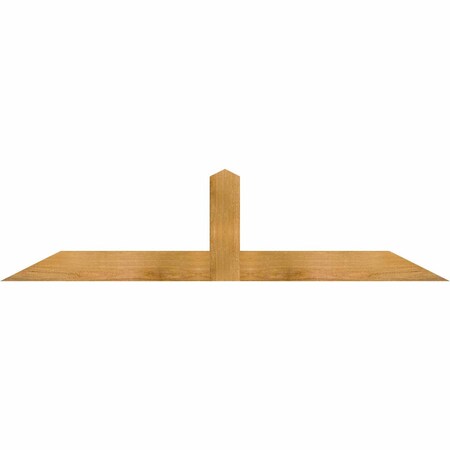 Ekena Millwork Portland Rough Sawn Timber Gable Bracket, Western Red Cedar, 60"W x 15"H x 2"D x 4"F, 6/12 Pitch GBW060X15X0204POR00RWR